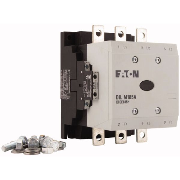 Contactor, 380 V 400 V 90 kW, 2 N/O, 2 NC, RDC 24: 24 - 27 V DC, DC operation, Screw connection image 4