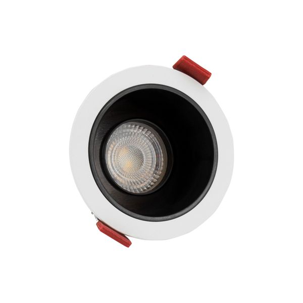 FIALE COMFORT ANTI - GLARE GU10 250V IP20 FI85x50mm WHITE round reflector black, adjustable image 9