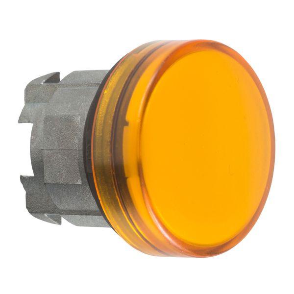 Harmony XB4, Pilot light head, metal, orange, Ø22, plain lens for integral LED image 1