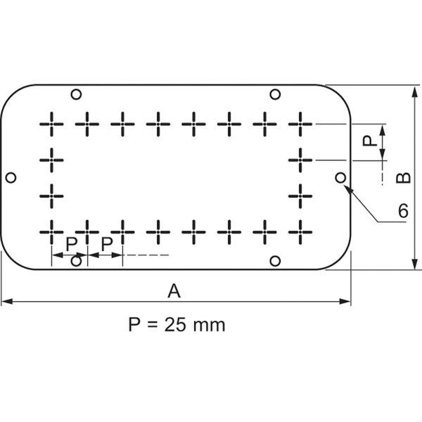 KABELDOORVOERPLAAT 445X130MM image 1