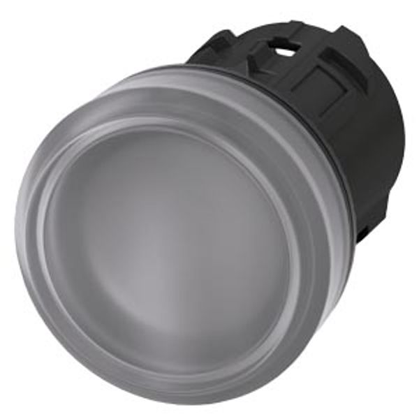 Indicator light, 22 mm, round, plastic, clear, lens, smooth, with...3SU1001-6AA70-0AA0-Z Y12 image 1