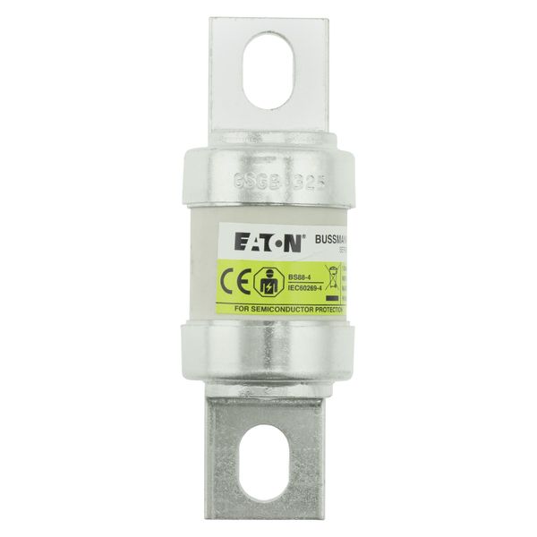 Fuse-link, high speed, 325 A, AC 660 V, DC 350 V, BS88, 78 x 107 mm, aR, BS, Ultra fast image 15