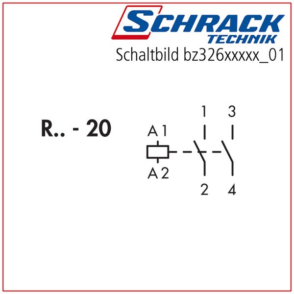 Modular contactor 20A, 2 NO, 24VAC, 1MW image 5