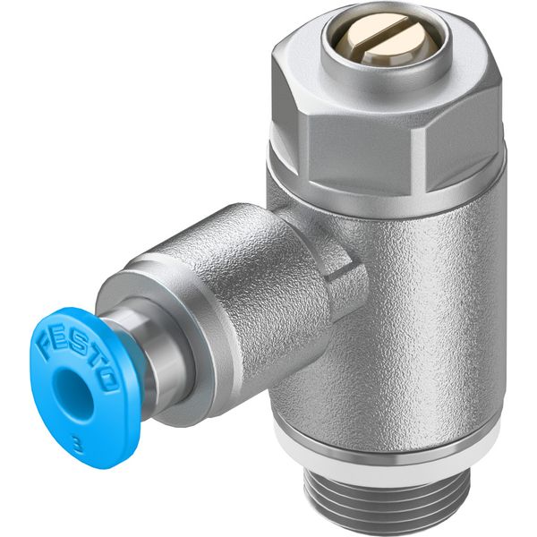 GRLA-1/8-QS-3-D One-way flow control valve image 1