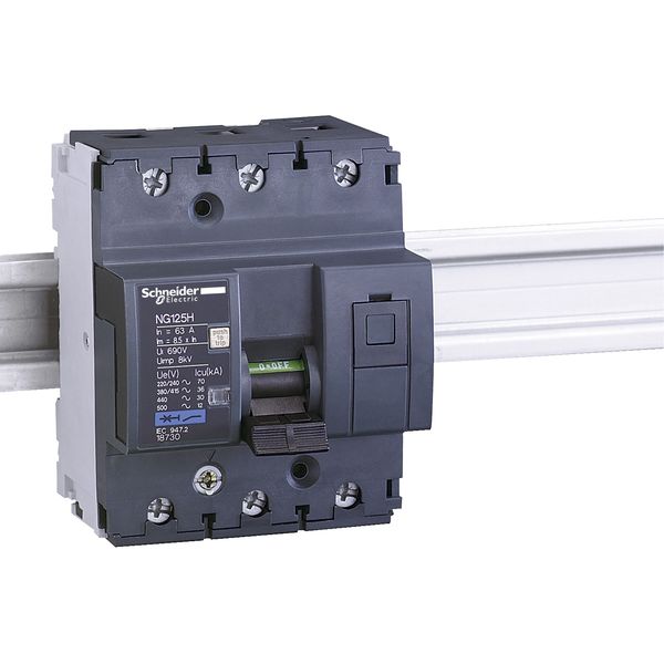 Miniature circuit-breaker, Acti9 NG125H, 3P, 50 A, C curve, 36 kA (IEC 60947-2) image 3