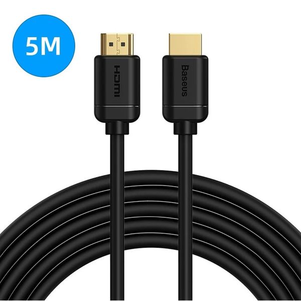 Cable HDMI-HDMI 5.0m (HDMI 2.0) black 4K 30Hz, BASEUS image 1