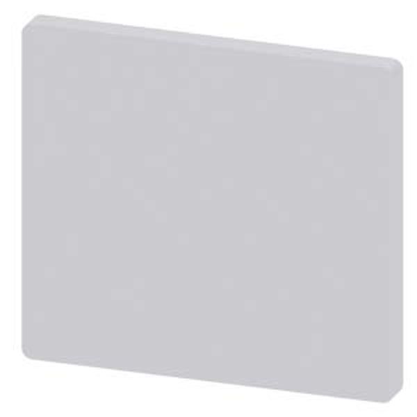 Unit labeling plate, white, without... image 1