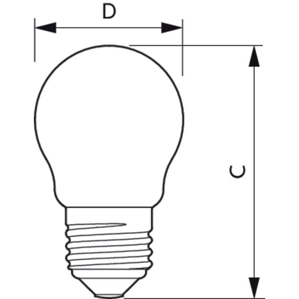 MAS VLE LEDLusterD3.4-40W E27 P45 927CLG image 2