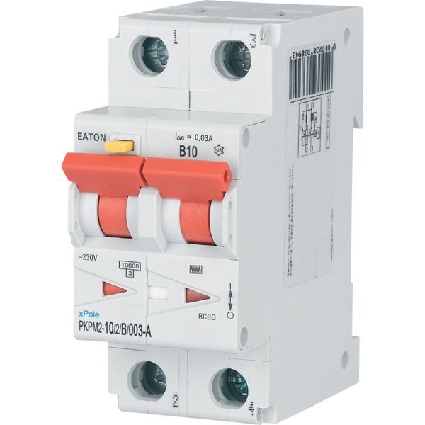 RCD/MCB combination, 10 A, 30 mA, MCB trip characteristic: B, 2p, RCD trip characteristic: A image 7