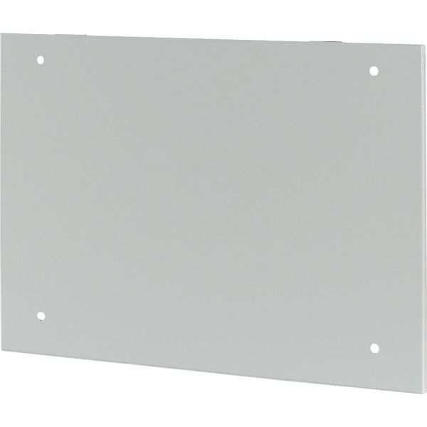 Section wide cover, ventilated, HxW=400x800mm, grey image 2