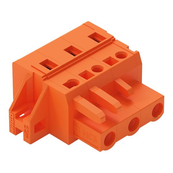 1-conductor female connector CAGE CLAMP® 2.5 mm² orange image 1