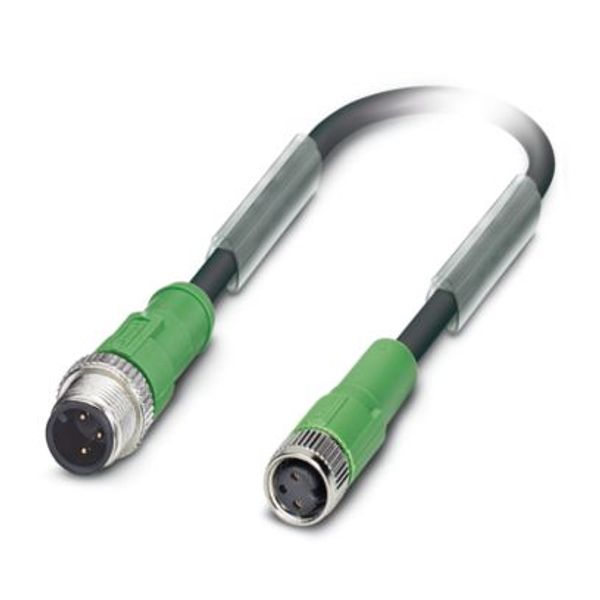 SAC-3P-M12MS/3,0-PUR/M8FS 1X4 - Sensor/actuator cable image 1