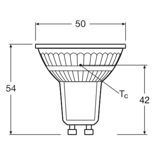 LED BASE PAR16 4.3W 827 GU10 image 7