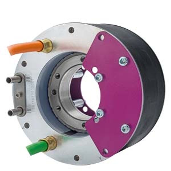 1FW6060-0WB15-1JD3 SIMOTICS T torque motor; components 3-phase synchronous motor; Integrated power cooler; axial cable outlet image 1