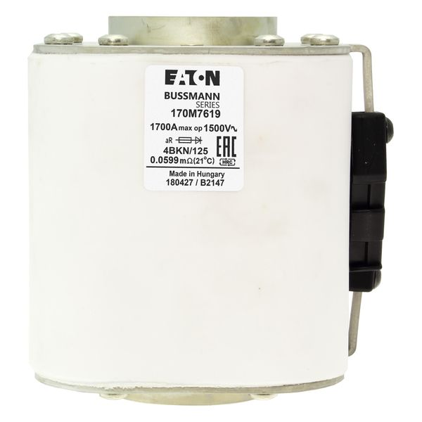 Fuse-link, high speed, 1700 A, AC 1500 V, size 4, 120 x 105 x 125 mm, aR, IEC, single indicator image 8