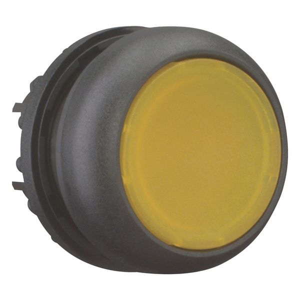 Illuminated pushbutton actuator, RMQ-Titan, Flush, maintained, yellow, Blank, Bezel: black image 13