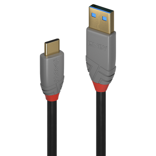 1m USB 3.2 Type A to C Cable, 10Gbps, Anthra Line USB Type A Male to C Male image 1