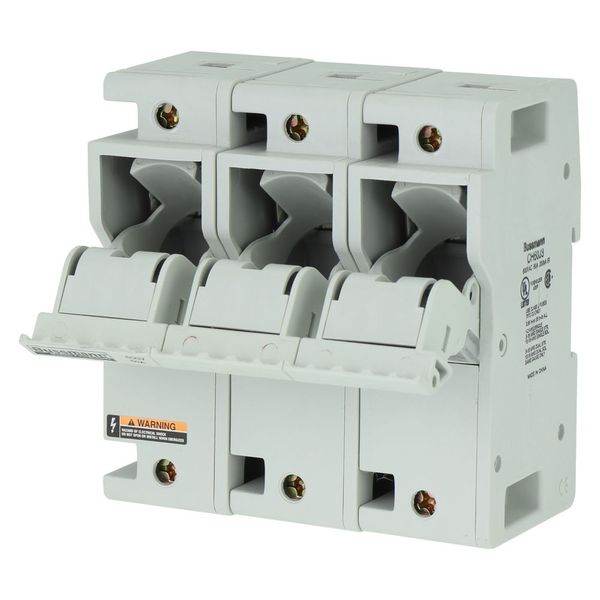 Fuse-holder, low voltage, 60 A, AC 600 V, DC 600 V, UL Class J, 120 x 83 x 125 mm, 3P, UL, CSA image 25