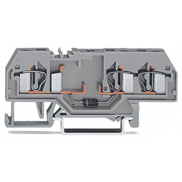 Component terminal block 3-conductor with diode 1N5408 gray image 2