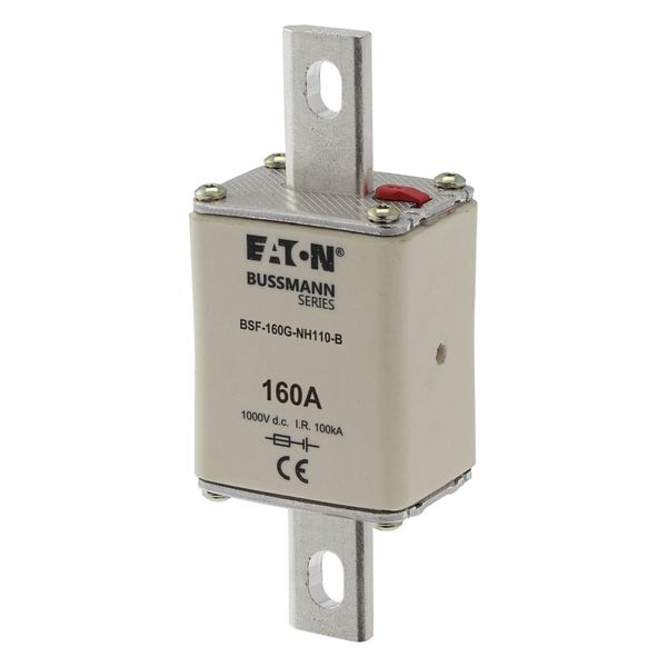 Fuse-link, high speed, 160 A, DC 1000 V, NH1, 40 x 53 x 135 mm, gBat, IEC, bolted connection image 16