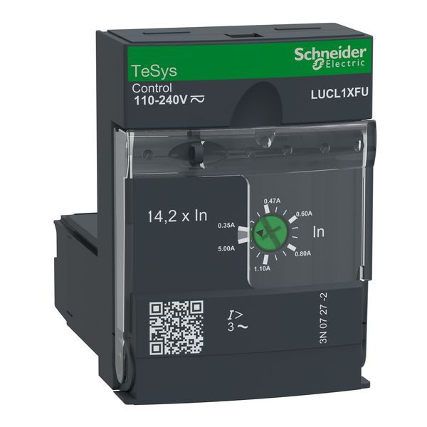 Standard control unit, TeSys Ultra, 0.35-1.4A, 3P motors, magnetic protection, coil 110-240V AC/DC image 5