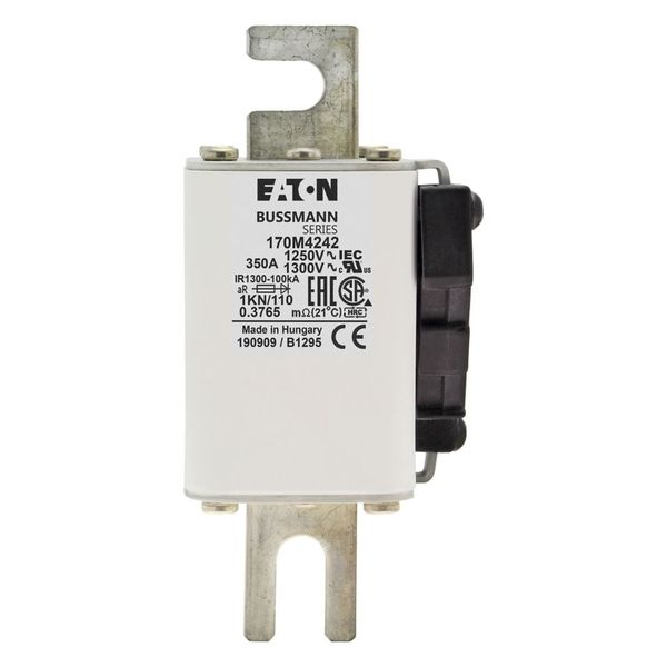 Fuse-link, high speed, 350 A, AC 1250 V, size 1, 53 x 69 x 138 mm, aR, DIN, IEC, single indicator image 17