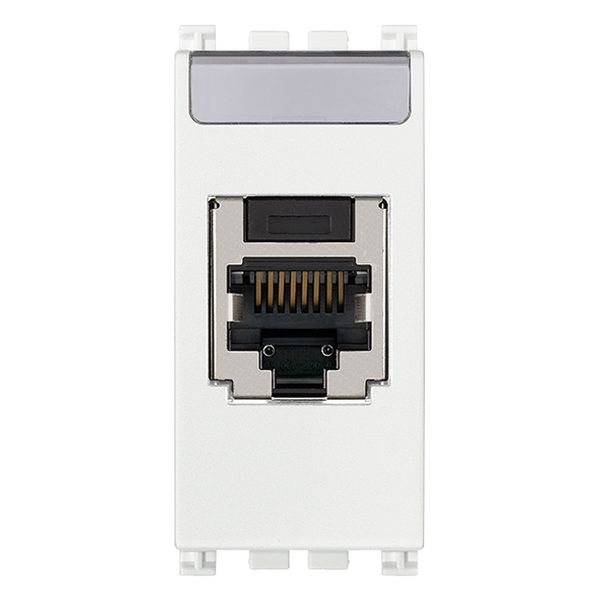 RJ45 Cat5e Panduit FTP outlet white image 1