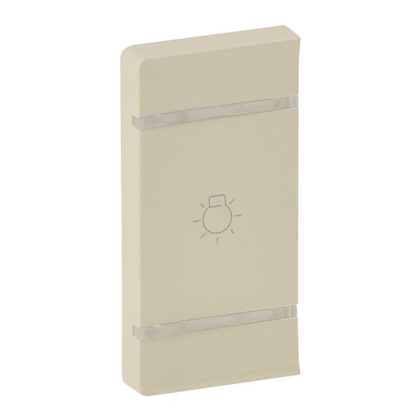 Cover plate Valena Life - light symbol - left-hand side mounting - ivory image 1