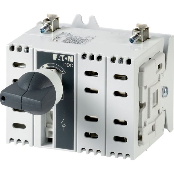 DC switch disconnector, 100 A, 2 pole, 2 N/O, 2 N/C, with grey knob, service distribution board mounting image 3