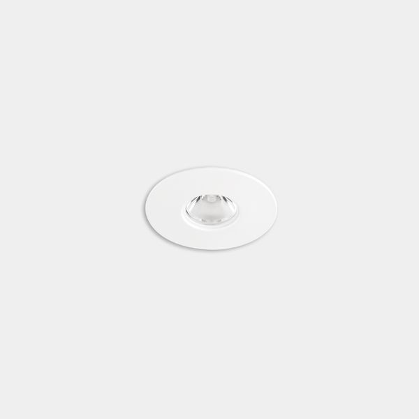 Downlight Play Flat Mini Round Fixed 1.5W LED warm-white 3000K CRI 80 7.2º ON-OFF White IP54 116lm image 1