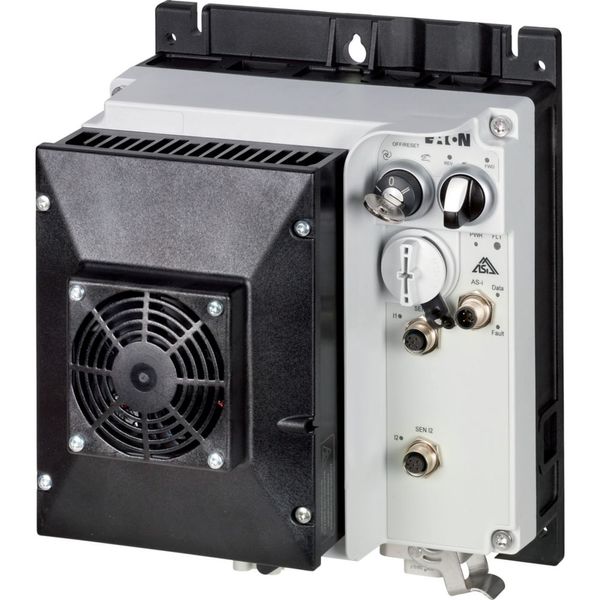Speed controllers, 8.5 A, 4 kW, Sensor input 4, 400/480 V AC, AS-Interface®, S-7.4 for 31 modules, HAN Q4/2, with fan image 10