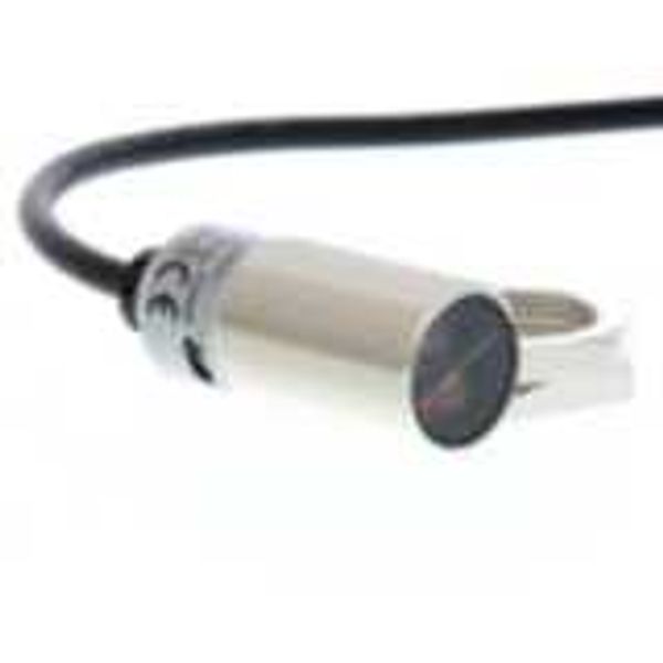 Photoelectric sensor, M18 threaded barrel, metal, red LED, background E3FB2007M image 2