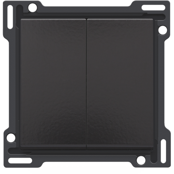 Finishing set for two-circuit switch, two-way switch + N.O. push butto image 2