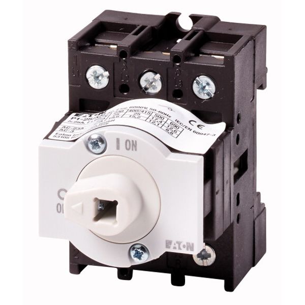 Main switch, P1, 25 A, rear mounting, 3 pole image 1