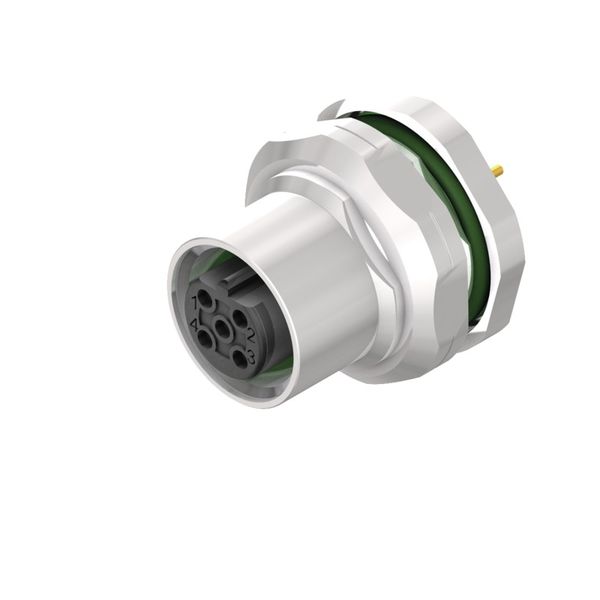 Circular plug connector, installation (PCB connection system), M12, Nu image 1