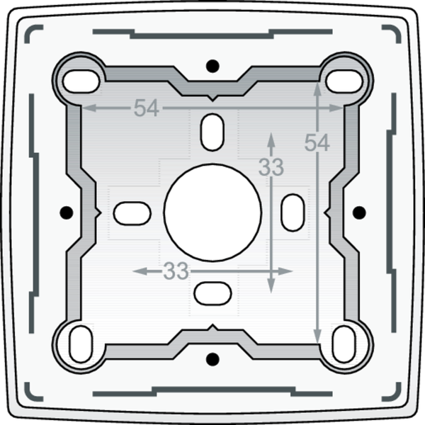 Single surface-mounting box for all flush-mounting devices from the Ni image 3