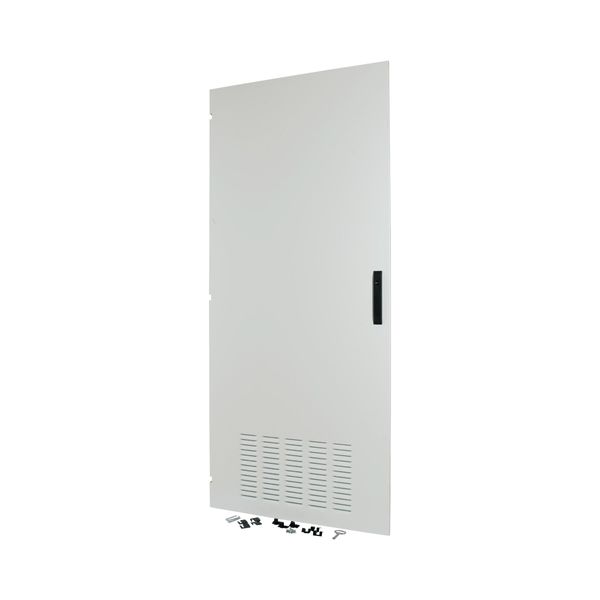 Section door, ventilated IP42, hinges left, HxW = 1400 x 425mm, grey image 6