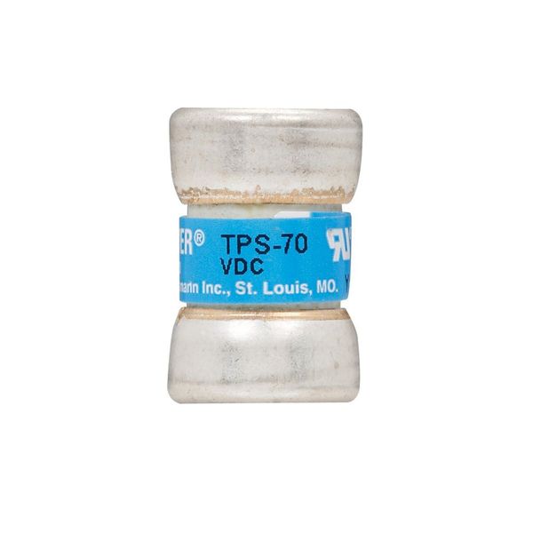 Eaton Bussmann series TPS telecommunication fuse, 170 Vdc, 30A, 100 kAIC, Non Indicating, Current-limiting, Non-indicating, Ferrule end X ferrule end, Glass melamine tube, Silver-plated brass ferrules image 14