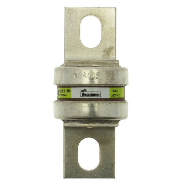 Fuse-link, high speed, 125 A, AC 240 V, DC 200 V, BS88, 35 x 85 mm, aR, BS image 2