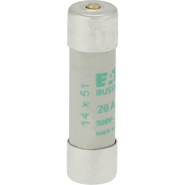 Fuse-link, LV, 20 A, AC 500 V, 14 x 51 mm, aM, IEC, with striker image 10