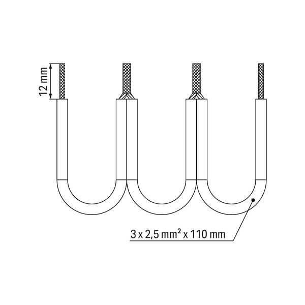 Wire commoning chain 2.5 mm² insulated black image 3