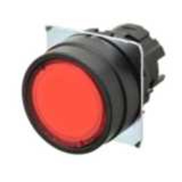 Pushbutton A22NZ 22 dia., bezel plastic, flat, alternate, cap color tr A2270205G image 1