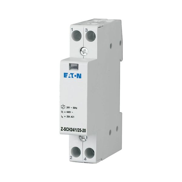 Installation contactor, 24VAC/50Hz, 2N/O, 25A image 3