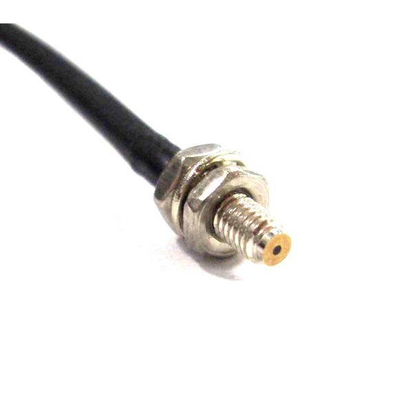 Fiber optic sensor head, diffuse, M3 cylindrical axial, coaxial, R1 fl E32 9390B image 1