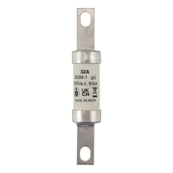 Fuse-link, low voltage, 32 A, AC 500 V, BS88, 21 x 114  mm, gL/gG, BS image 33