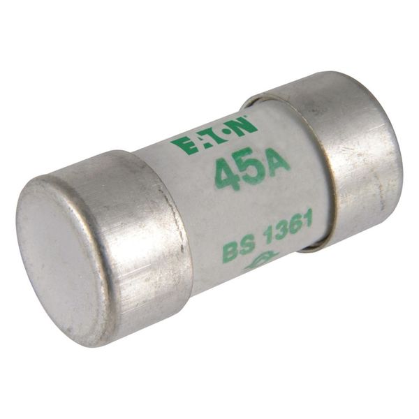 Fuse-link, low voltage, 45 A, AC 240 V, BS1361, 17 x 35 mm, BS image 12