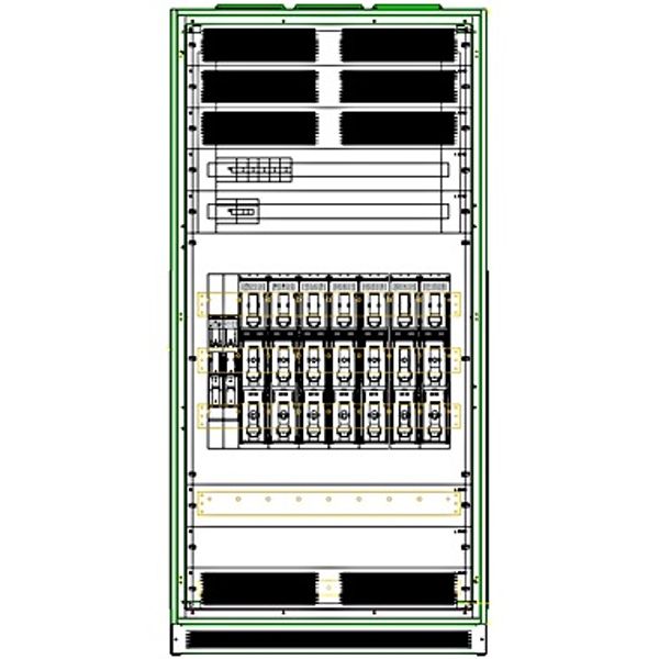 NH-Feld IP31 800A HSS 1000mm max.8xNH1-3, B1042xH2140xT400 image 1