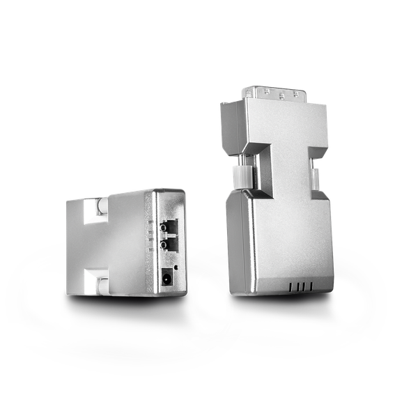 1500m Fibre Optic DVI-D Single Link Extender Extends DVI-D video up to 1500m using a single fibre optic cable image 1