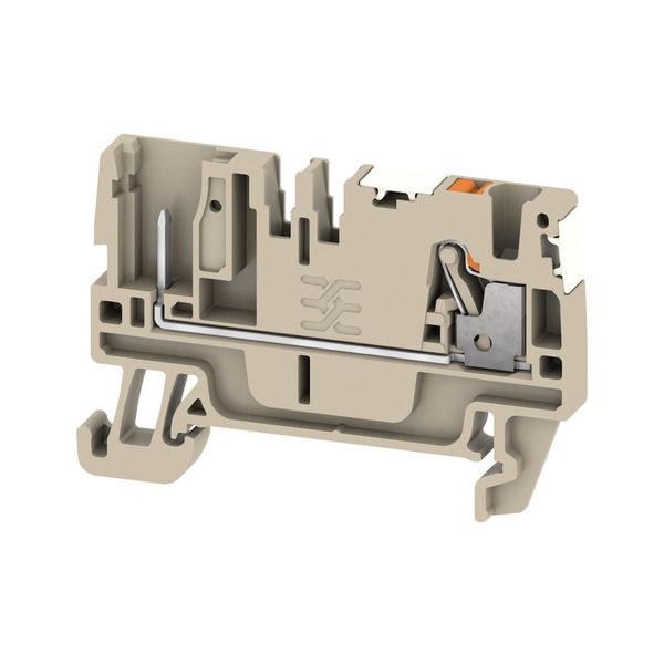 Feed-through terminal block, PUSH IN, 2.5 mm², 800 V, Number of connec image 1