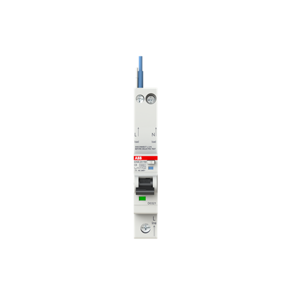 DSE201 M C6 AC10 - N Blue Residual Current Circuit Breaker with Overcurrent Protection image 3